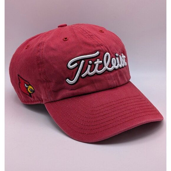 Titleist Louisville Cardinals Hat Red Strap Back Adjustable NCAA Golf '47 Brand - Picture 1 of 7